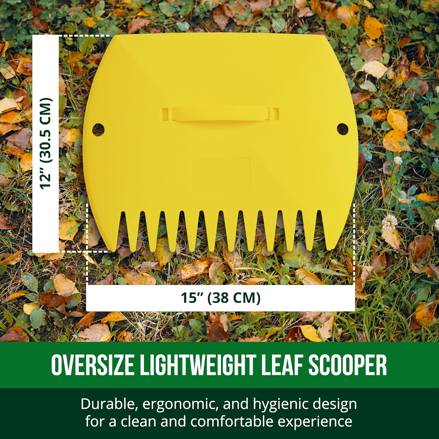 Thumbnail 2 de GardenHOME Raccogli Foglie manuale (2 pezzi grandi) per giardino, erba e rimasugli di terra