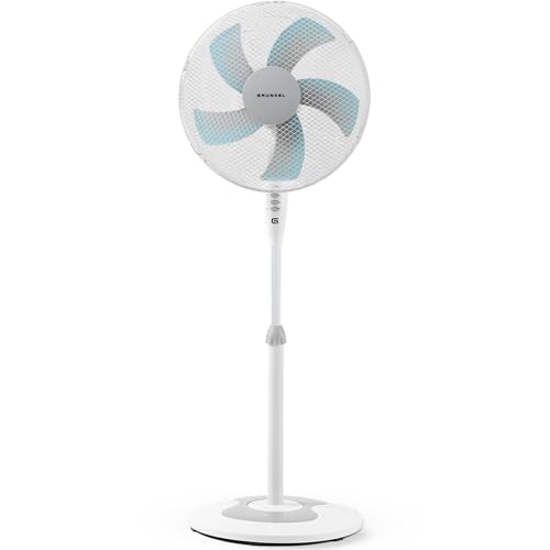 Imagen de Grunkel Ventilador de Pie de 50W, 16" (40 cm) con 3 Velocidades y Altura Ajustable en OfertitasTOP