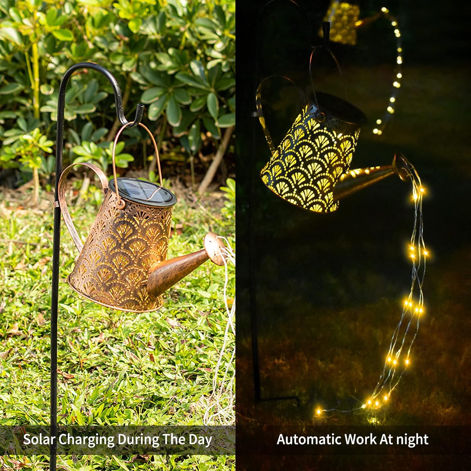 Thumbnail 6 de Annaffiatoio solare con catena luminosa: decorazione da giardino impermeabile con chiaro effetto acqua luminosa