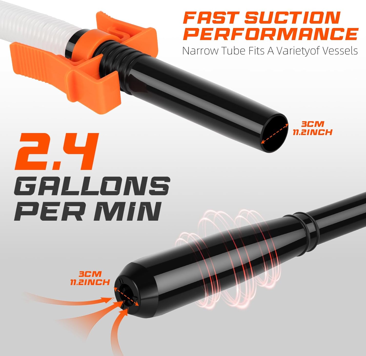 Detalle 2 de 3.2 GPM Portable Fuel Transfer Pump