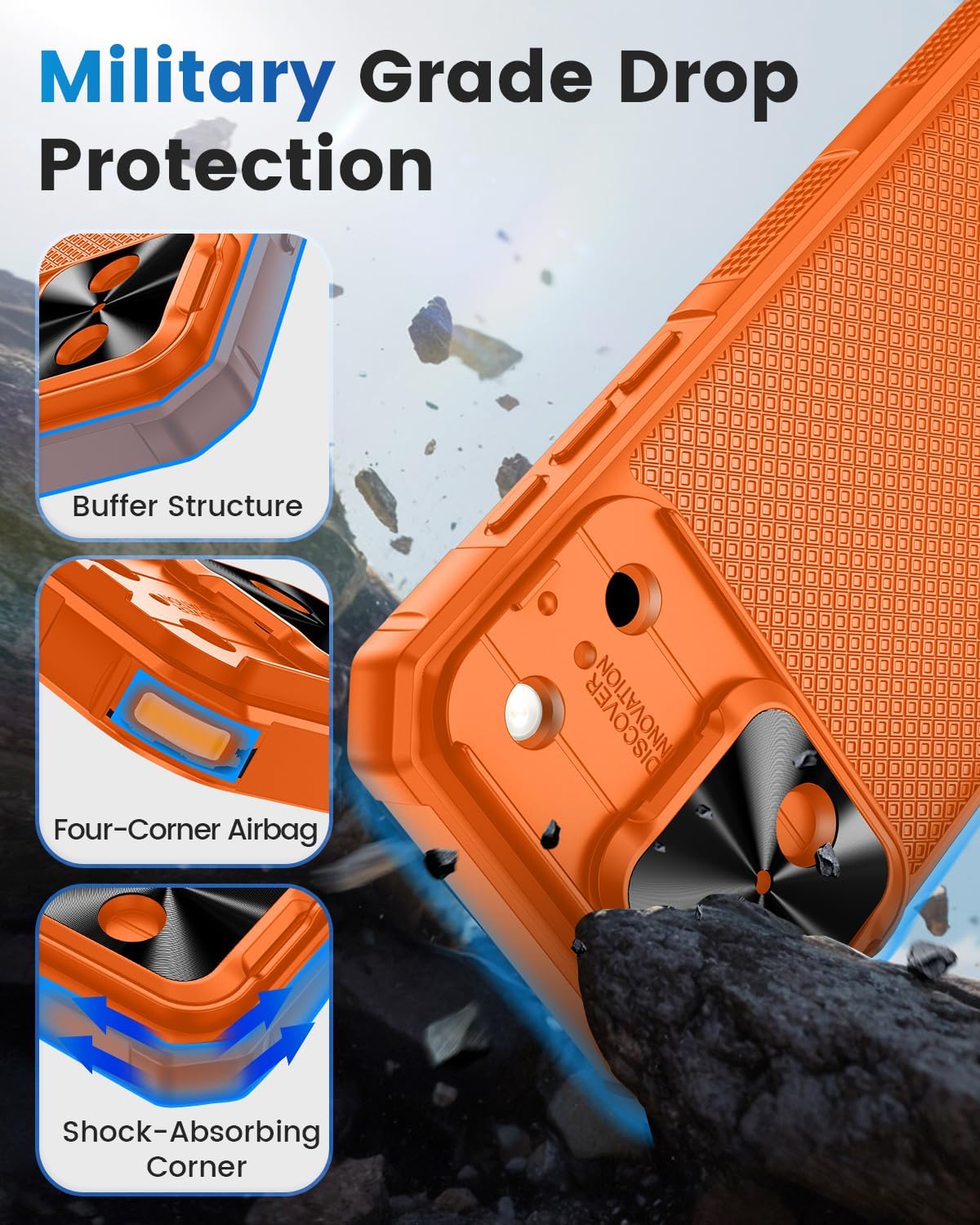 Detalle 2 de Doeshine iPhone 17 Pro case with privacy screen protector 5G