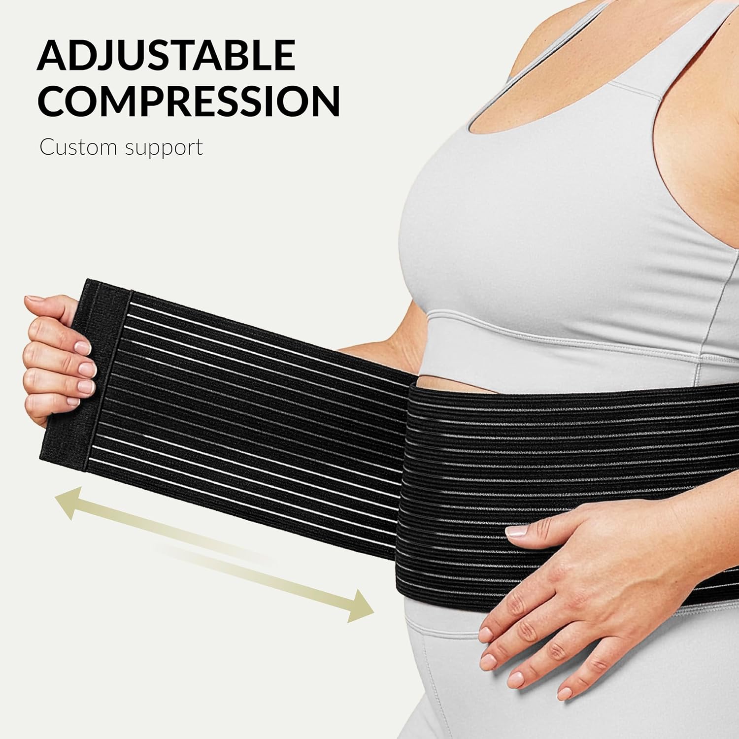 Detalle 2 de BraceUP B672 Umbilical Hernia Belt, XXL Adjustable Abdominal Support