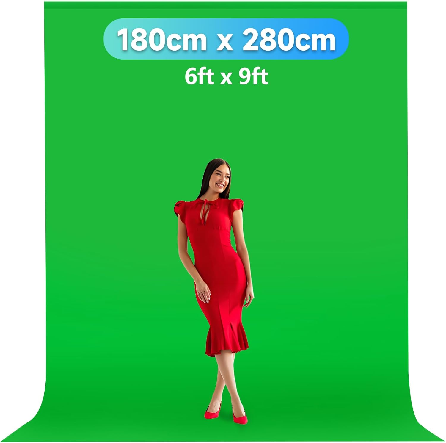 Detalle 2 de JEBUTU Greenscreen 1,8x2,8m