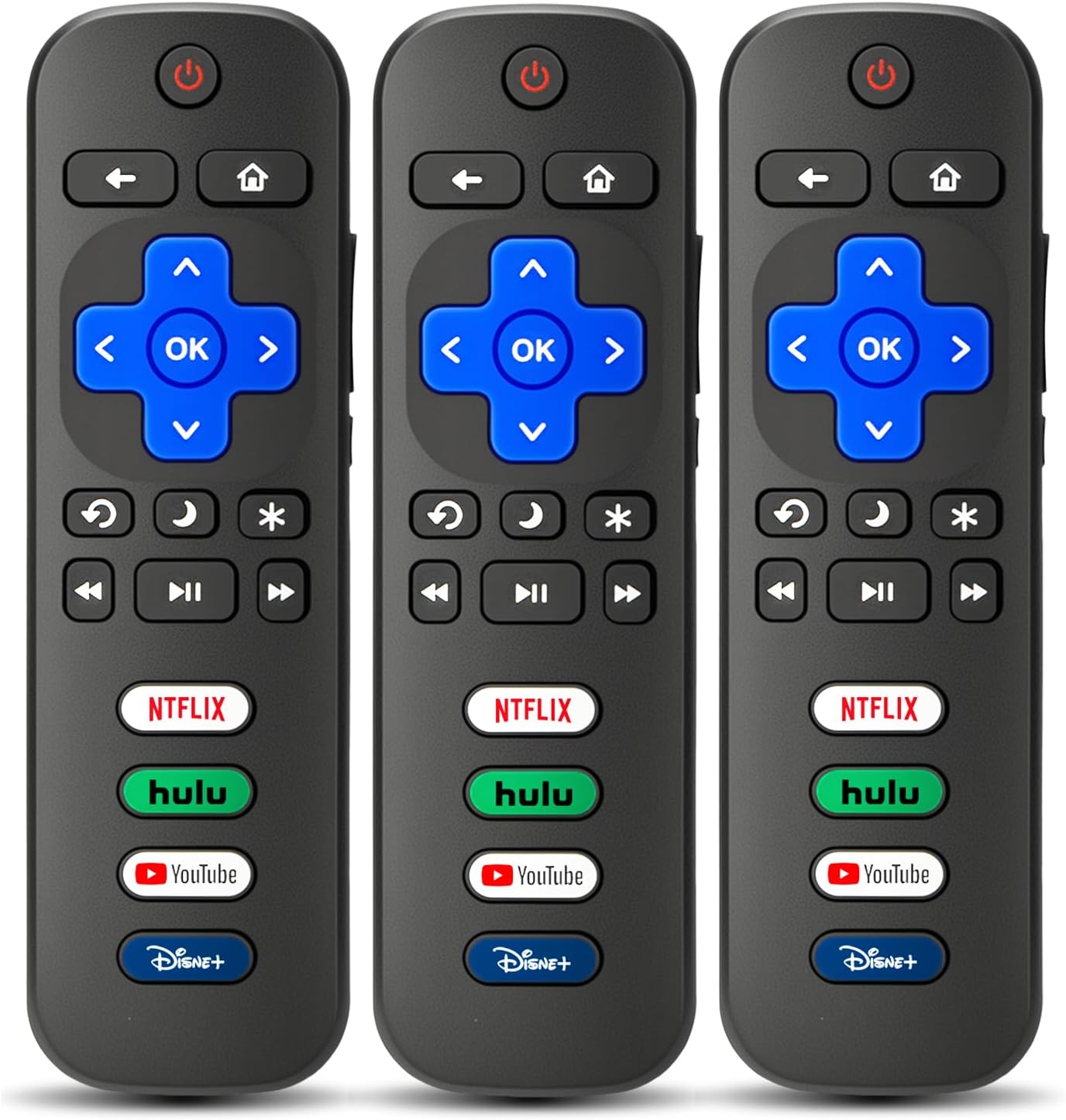 Detalle de 3-Pack Replacement Roku TV Remote