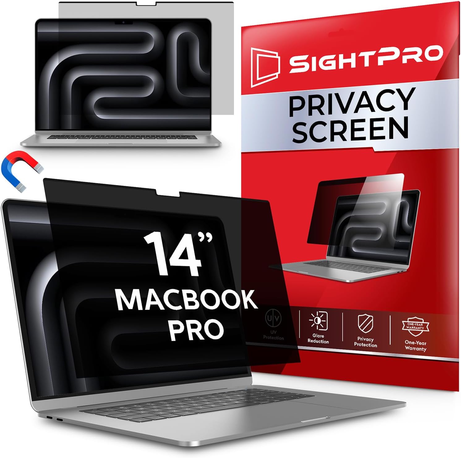 Detalle de SightPro SP-PSM14MP21 / PFNAP011 Magnetic Privacy Screen for 14-inch MacBook Pro