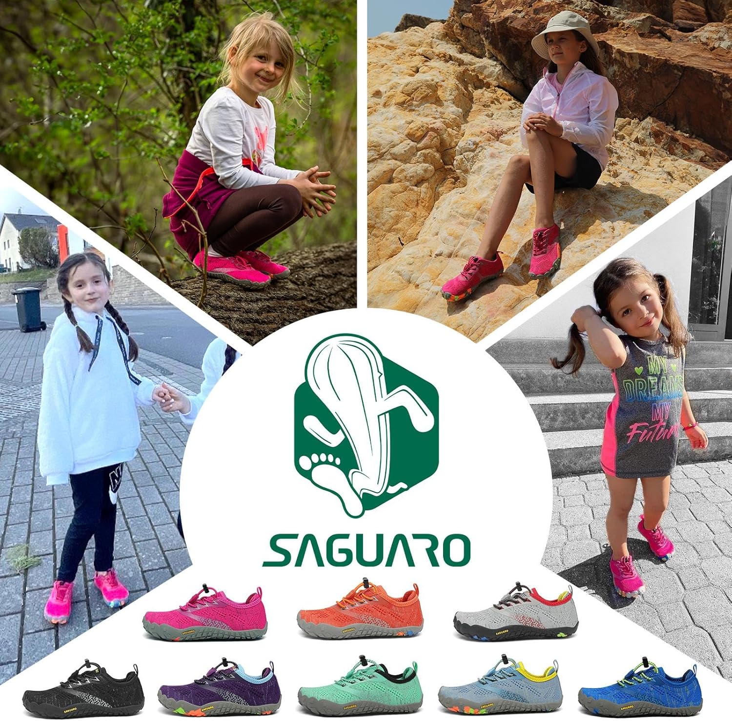 Thumbnail 1 de SAGUARO Kinder Barfußschuhe atmungsaktiv & rutschfest (Gr. 24–36)