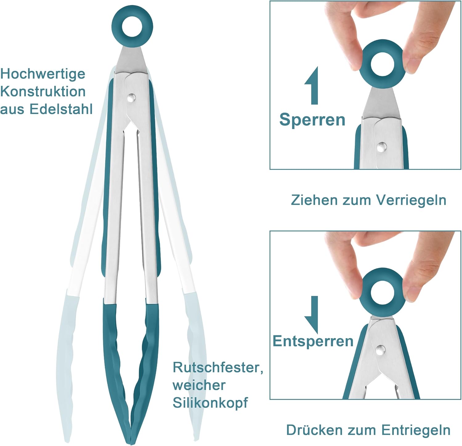 Thumbnail 2 de Homikit Küchenzange 2er Set Grill 2