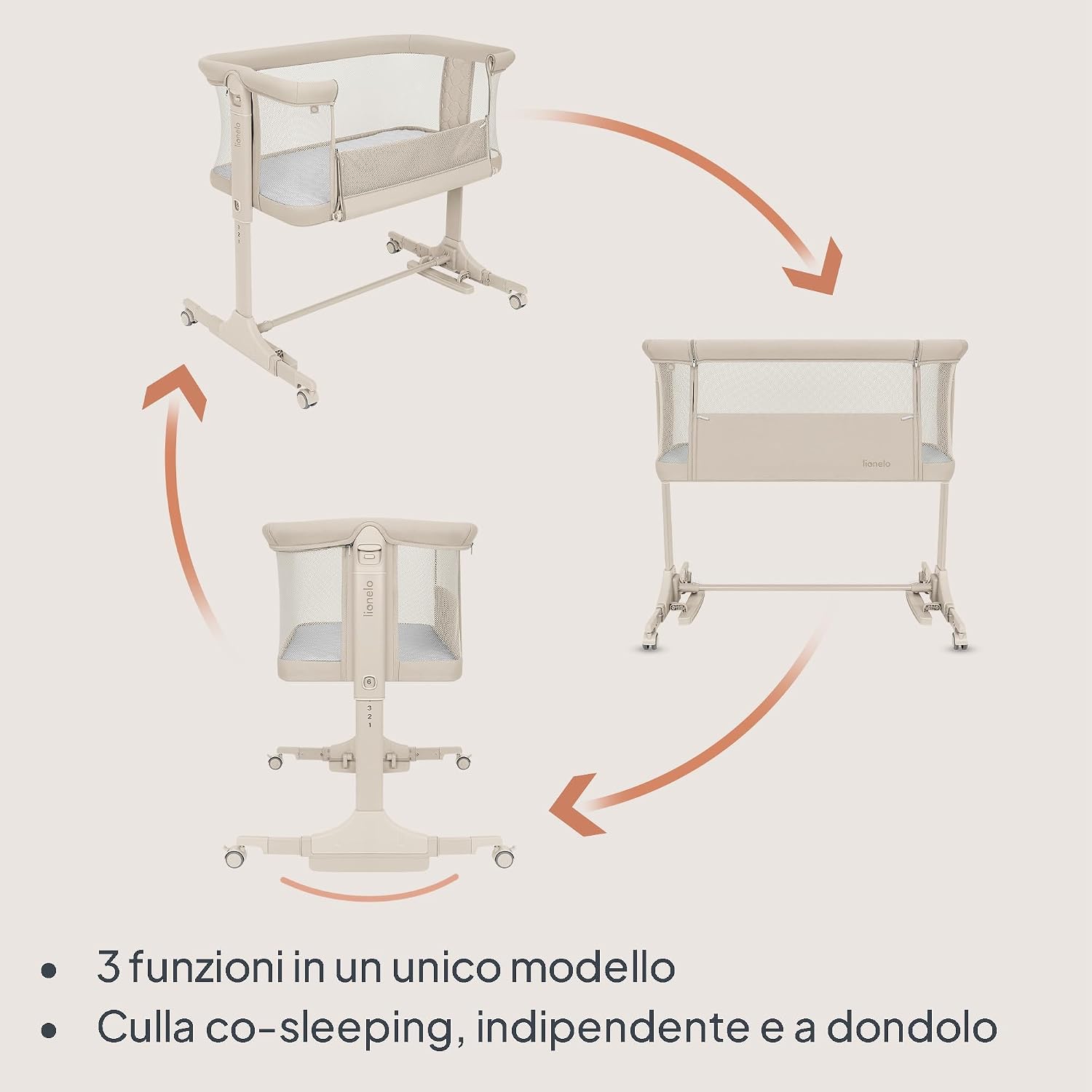 Thumbnail 1 de Lionelo Pari Culla Co Sleeping fianco letto 3 in 1 – regolabile e trasportabile