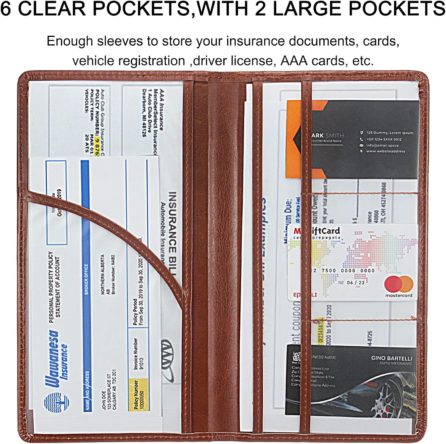 Thumbnail 3 de LumiMokki Premium Car Registration Card Holder