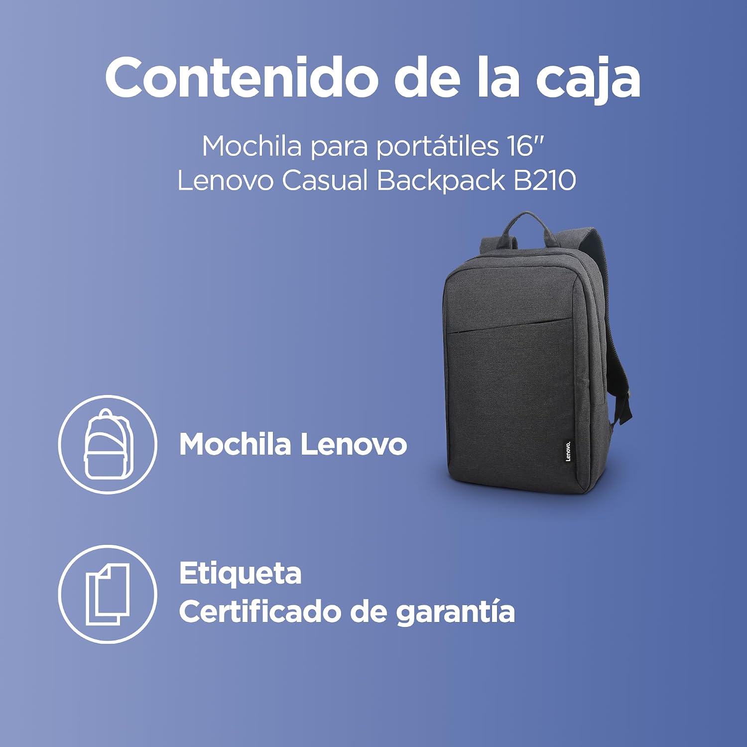 Thumbnail 5 de Lenovo B210 Mochila Ligera y Repelente para Laptops