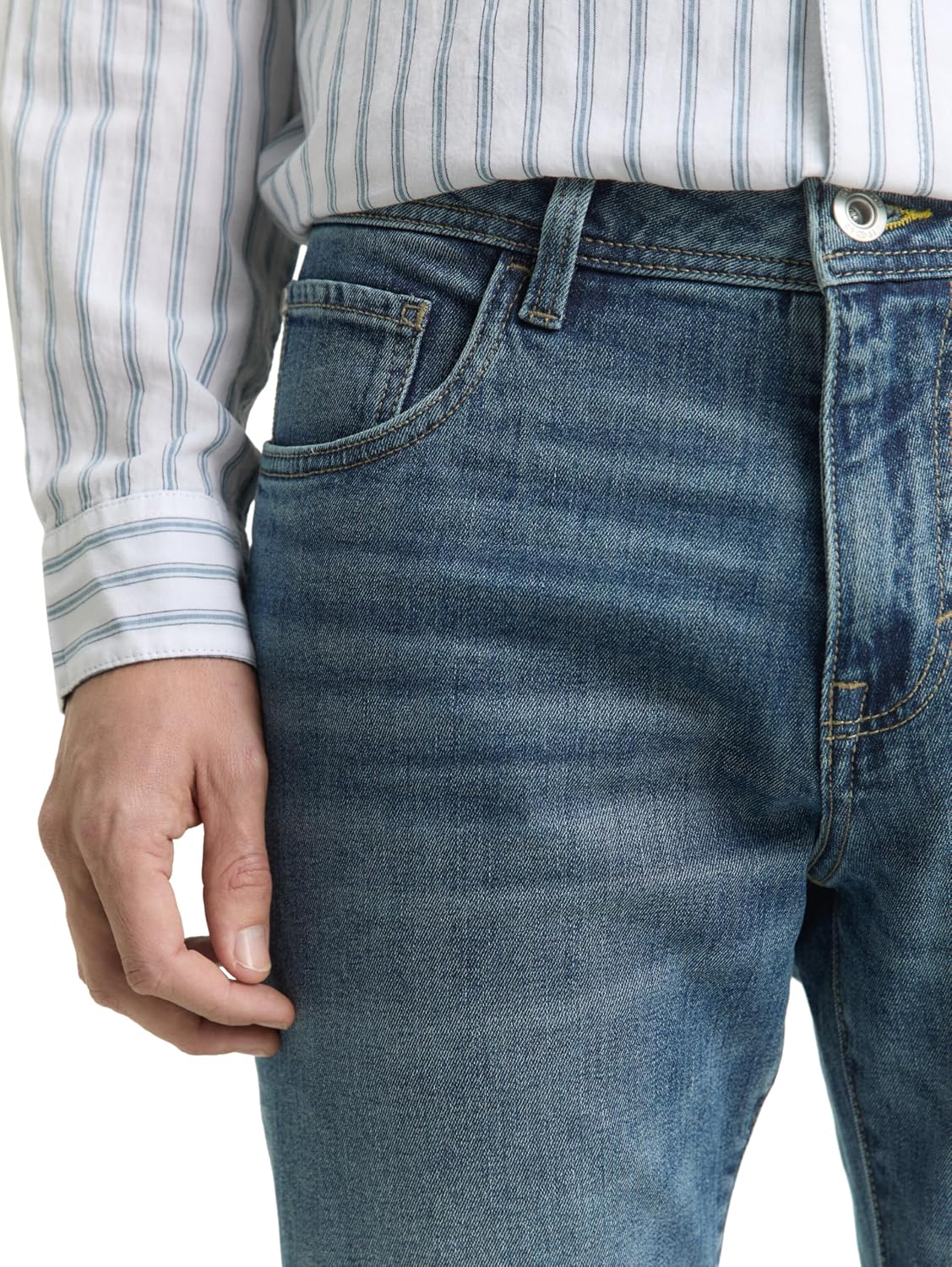 Detalle 2 de Tom Tailor Herren TTJOSH Regular Slim Jeans im Five-Pocket-Style