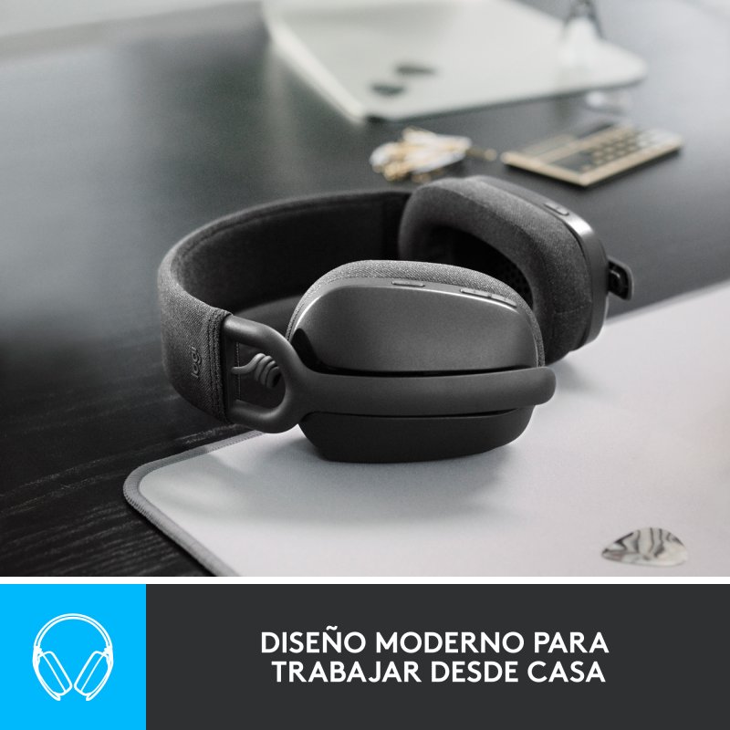 Detalle 2 de Logitech Zone Vibe 100 auriculares inalámbricos grafito