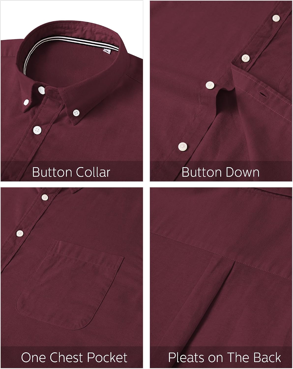 Detalle 1 de J.VER Men's Oxford Shirt Cotton