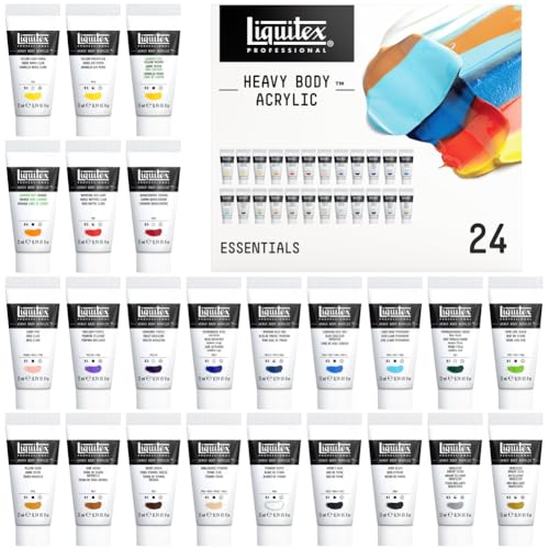 Detalle de Liquitex Acrílico Heavy Body — Set 24×22 ml 🎨