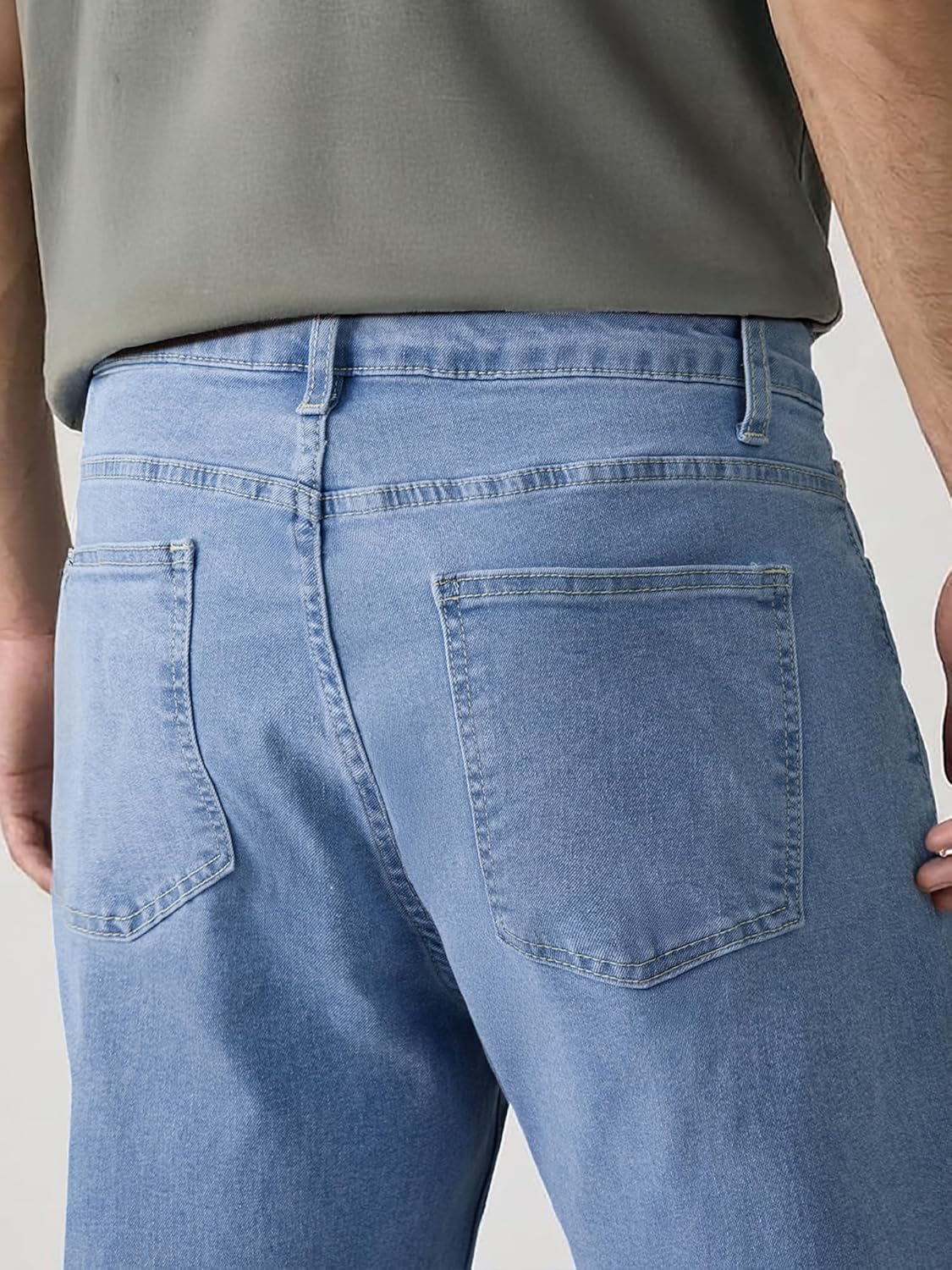 Detalle 2 de JMIERR Men's Baggy Jeans Wide Leg Skater Hip Hop Denim Pants — Loose Fit Streetwear