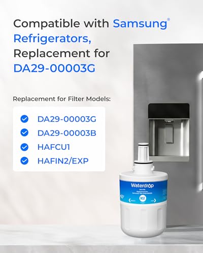 Detalle de Waterdrop Fridge Water Filter Replacement for Samsung DA29-00003G (2-Pack)