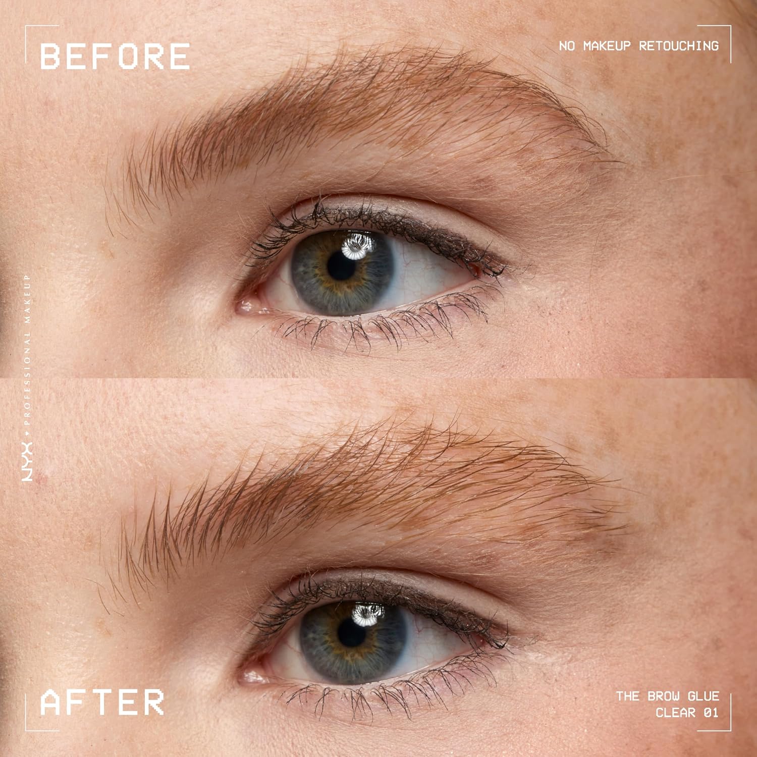 Detalle de NYX PROFESSIONAL MAKEUP The Brow Glue, Extreme Hold Eyebrow Gel - Clear