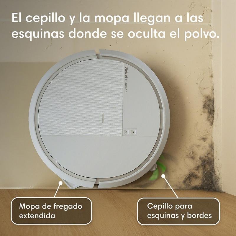 Detalle de Robot Aspirador y Fregasuelos iRobot 115 Combo + Autovaciado: mapeo, autovaciado y 250 minutos de autonomía