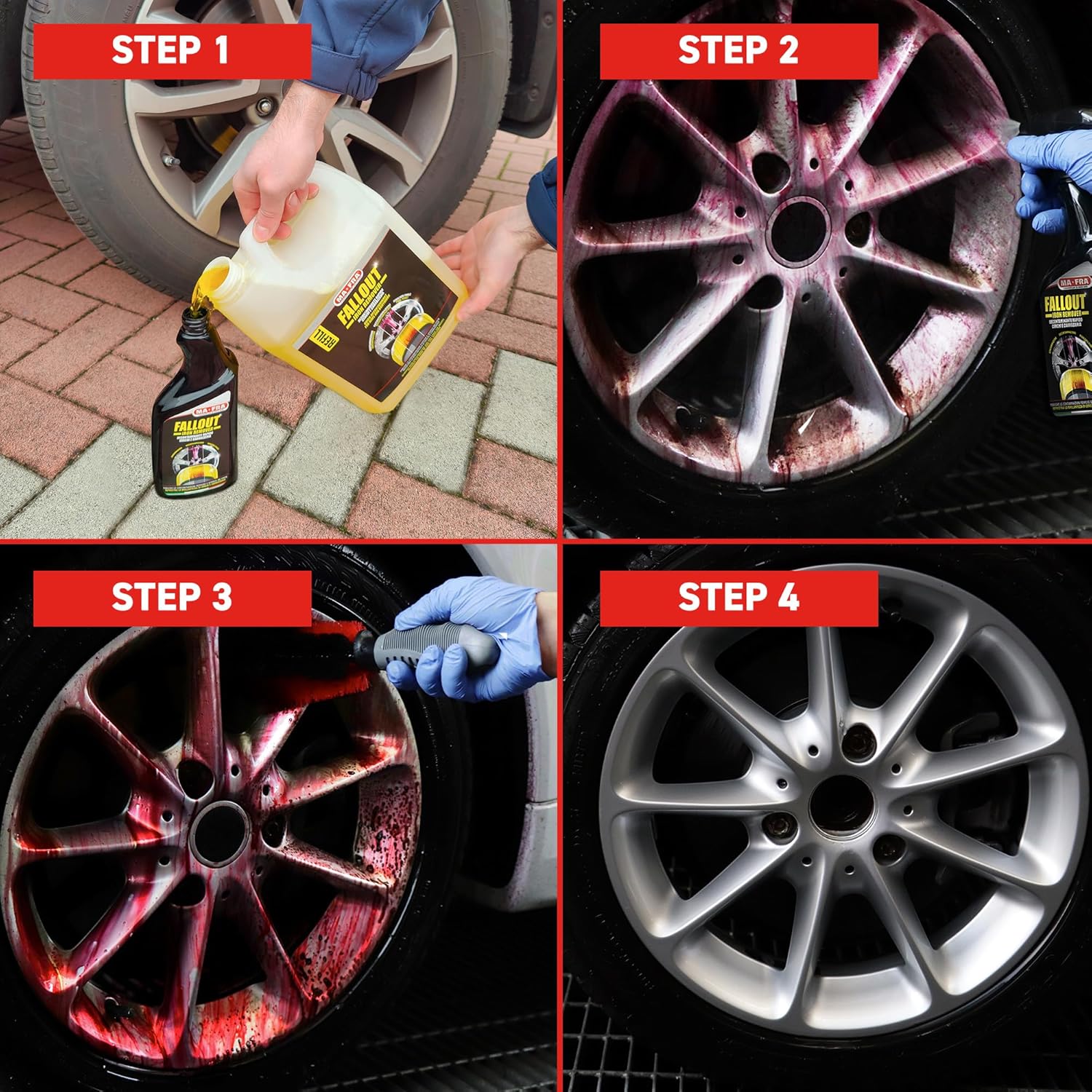 Thumbnail 4 de Ma-Fra Fallout Iron Remover 4500 ml – Decontaminante rapido per cerchi e carrozzeria, rimuove residui ferrosi