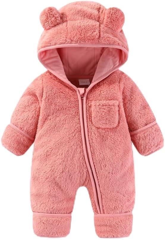 Thumbnail 6 de Fairy Baby Newborn Bear Hooded Footed Snowsuit with Foldable Mittens & Footmuffs