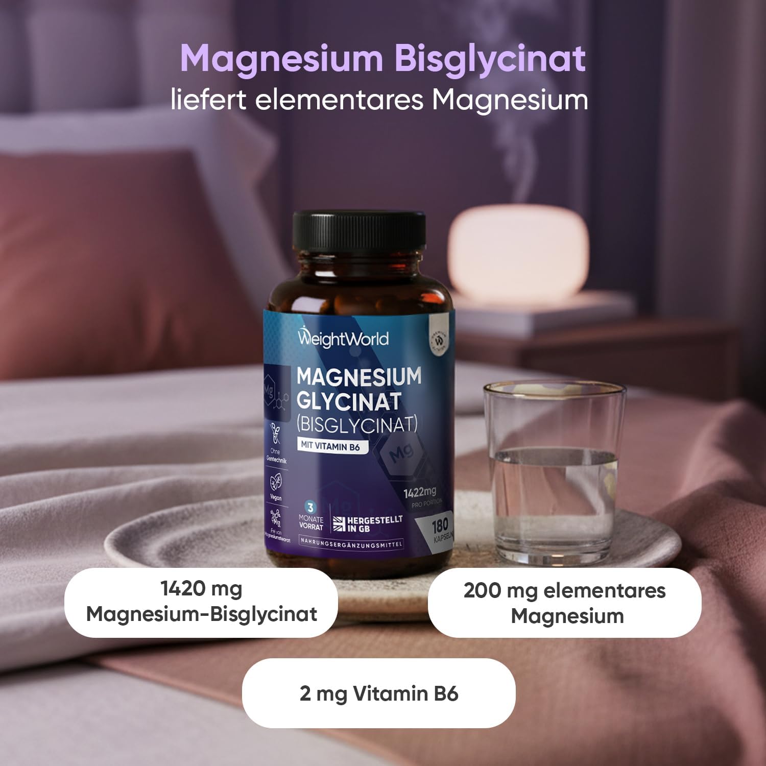 Thumbnail 1 de WeightWorld Magnesiumbisglycinat 180 Kapseln 💊