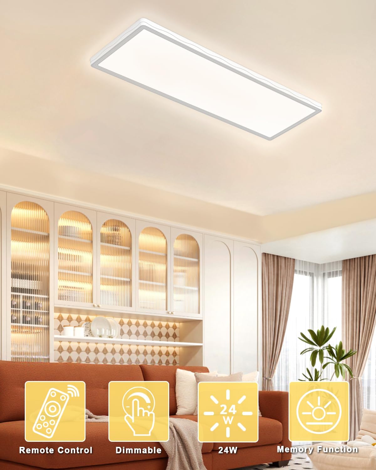 Thumbnail 2 de Bowfar LED Deckenleuchte 58 x 20 cm