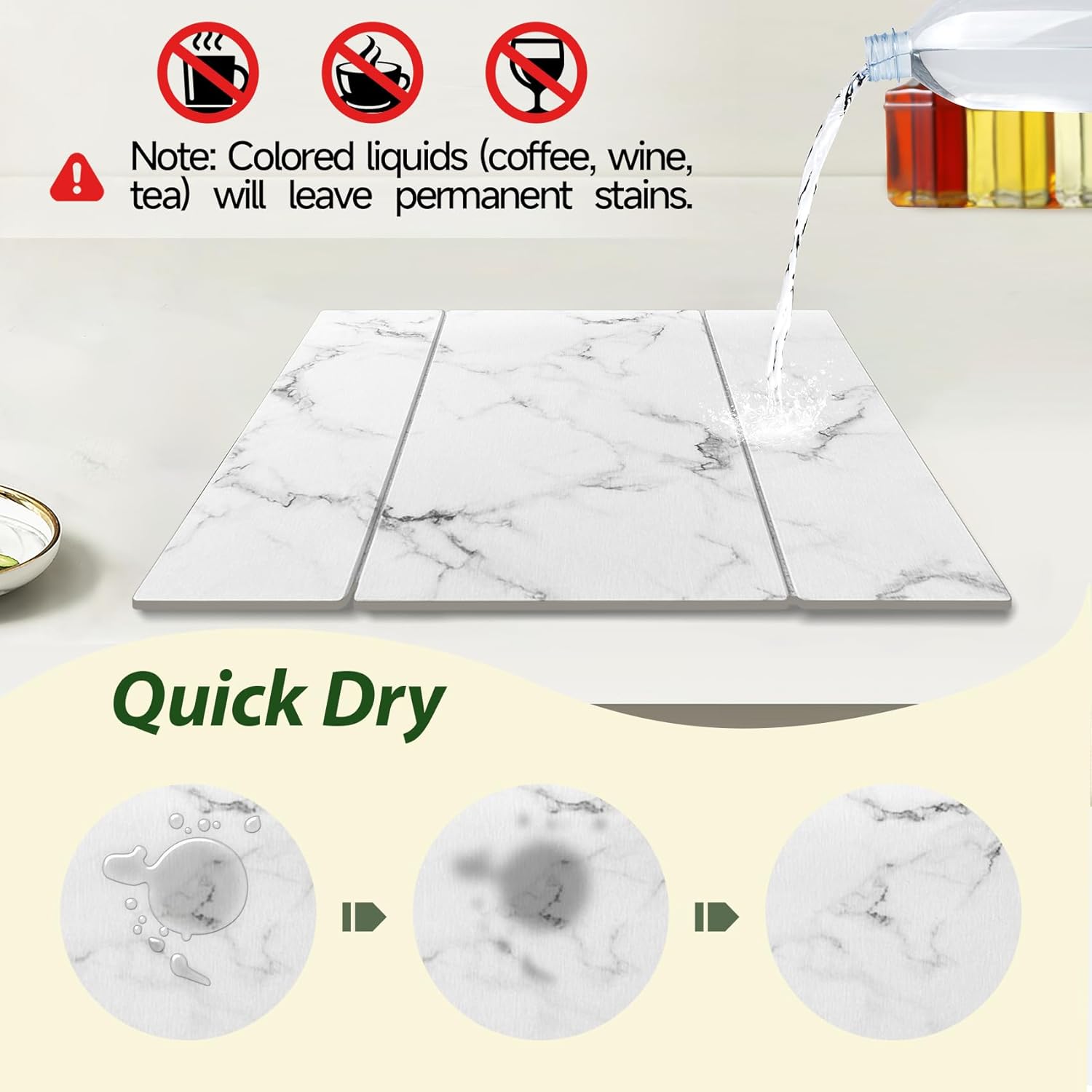 Thumbnail 3 de BOMOKS Stone Drying Mat 24x16 Collapsible