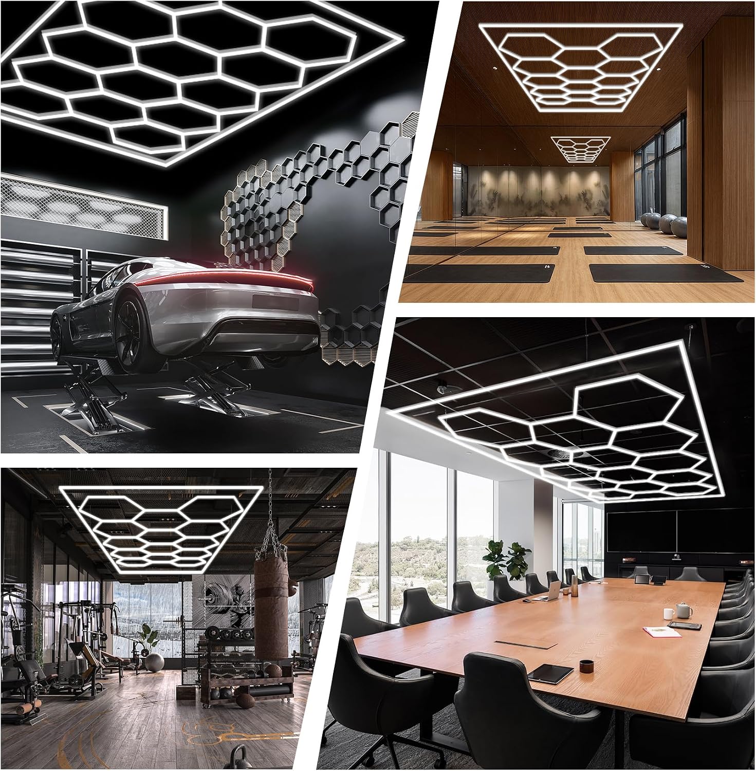 Thumbnail 6 de FERUERW Hexagon 168W Garage Light