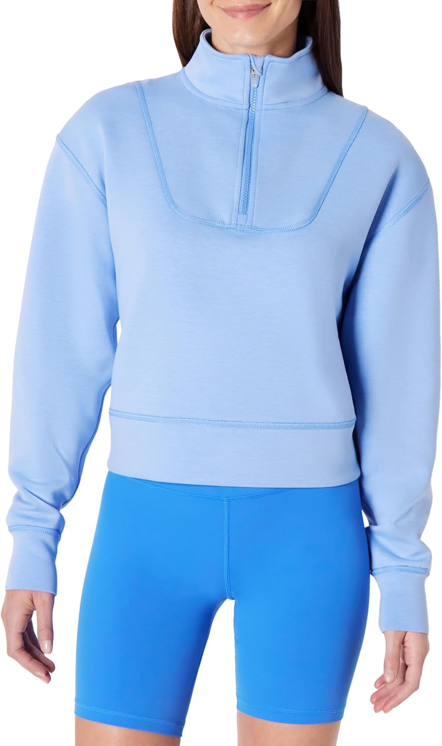 Detalle de Amazon Essentials Women’s Active Sweat Half Zip Pullover Sweatshirt