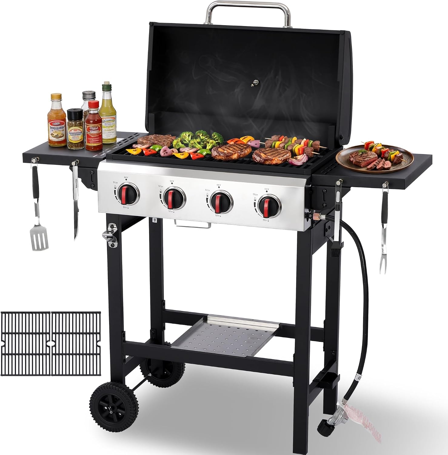 Detalle de LMNOCHM Propane Gas Grill, 4-Burner