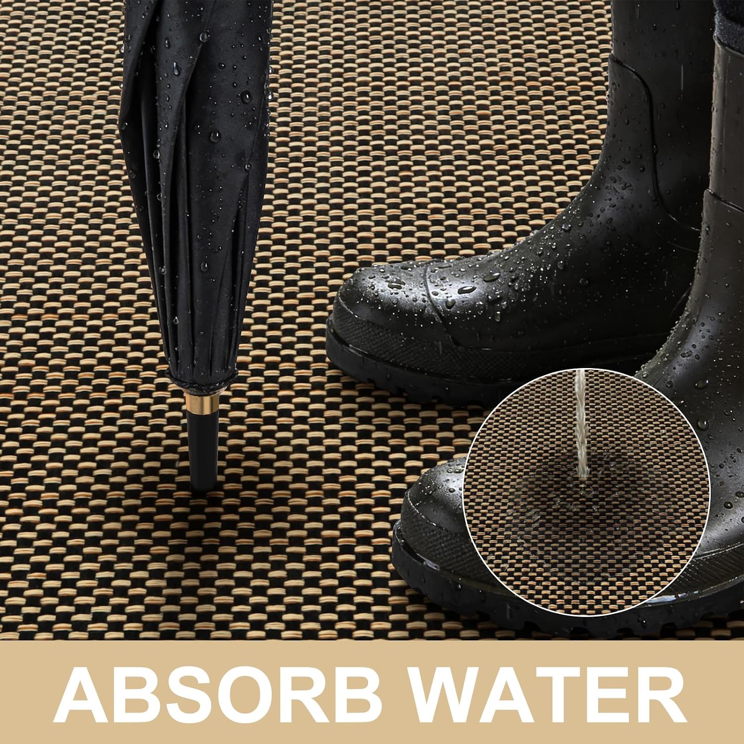 Thumbnail 4 de LEKEEPGO XNE011 Indoor Doormat, 24" x 36", Low-Profile Polyester