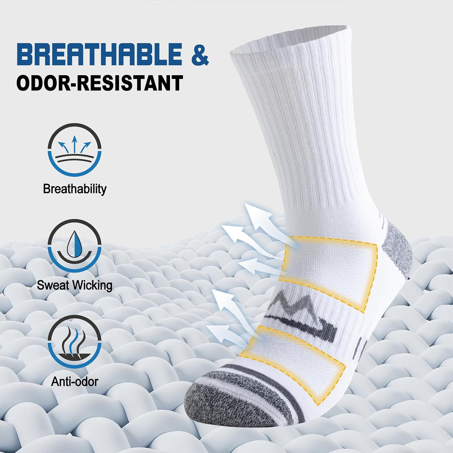 Detalle 2 de Sports socks for hiking, 3 pairs