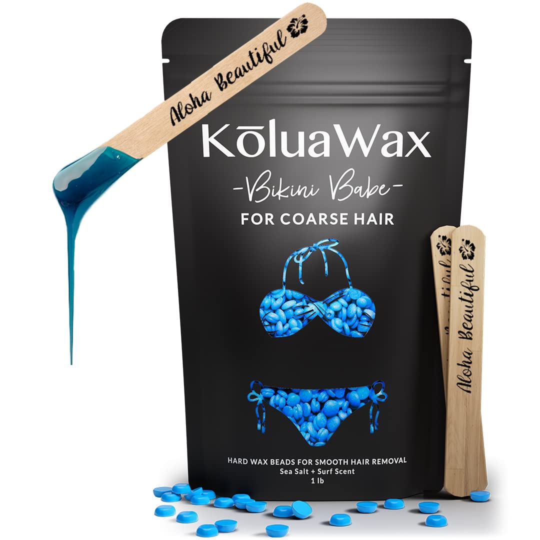 Detalle de KoluaWax Wax Beads for Coarse Hair Removal, Sea Salt & Surf, 1 lb