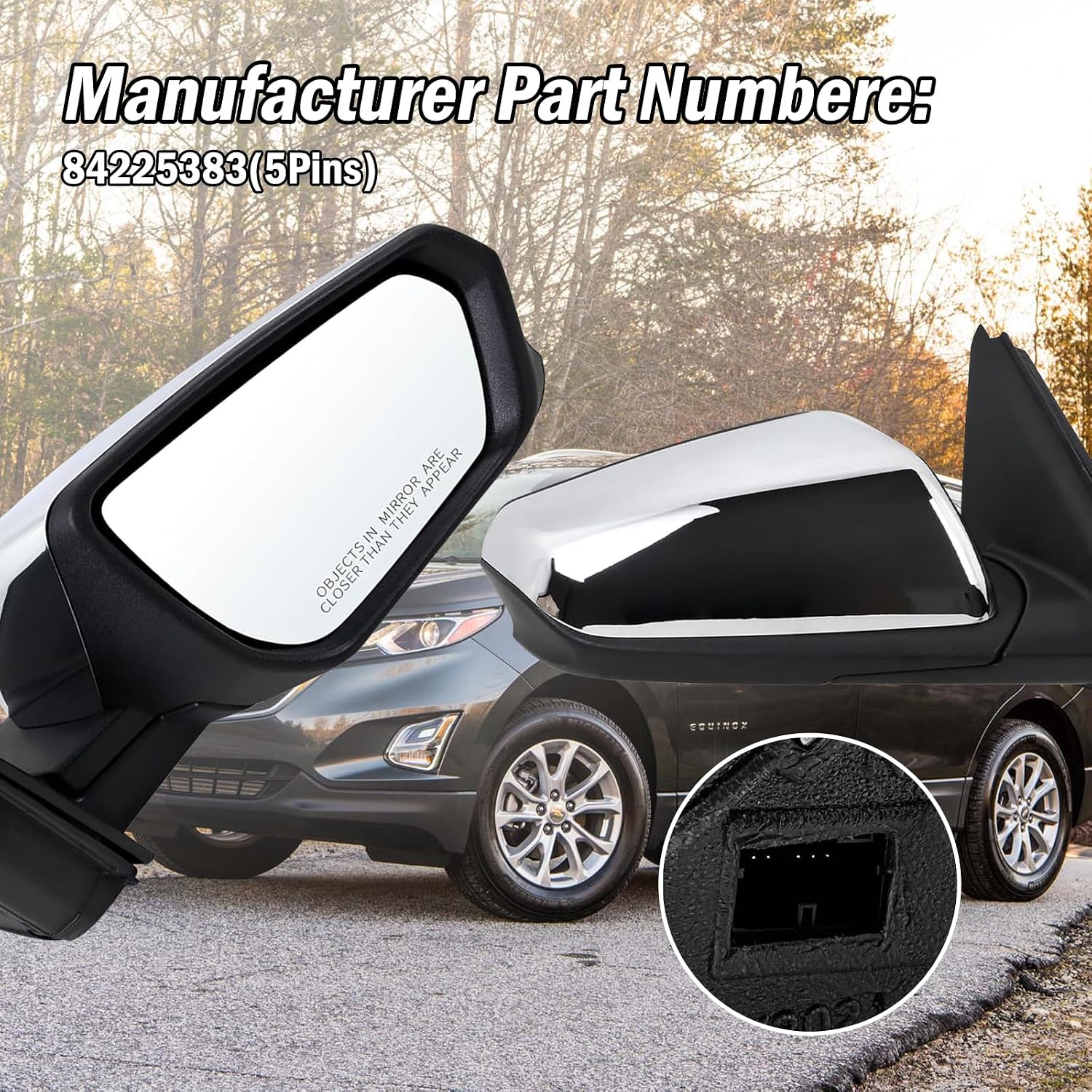 Detalle de Passenger Side Mirror for Chevy Equinox 5-Pin