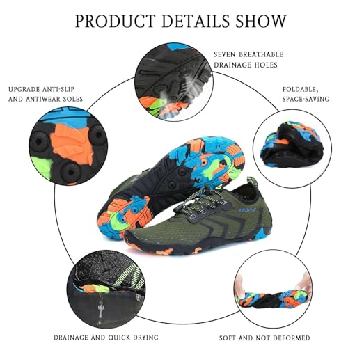 Detalle 2 de SAGUARO Water Shoes for Women and Men: Quick-Dry Aqua Shoes for Beach, Swim and Surf