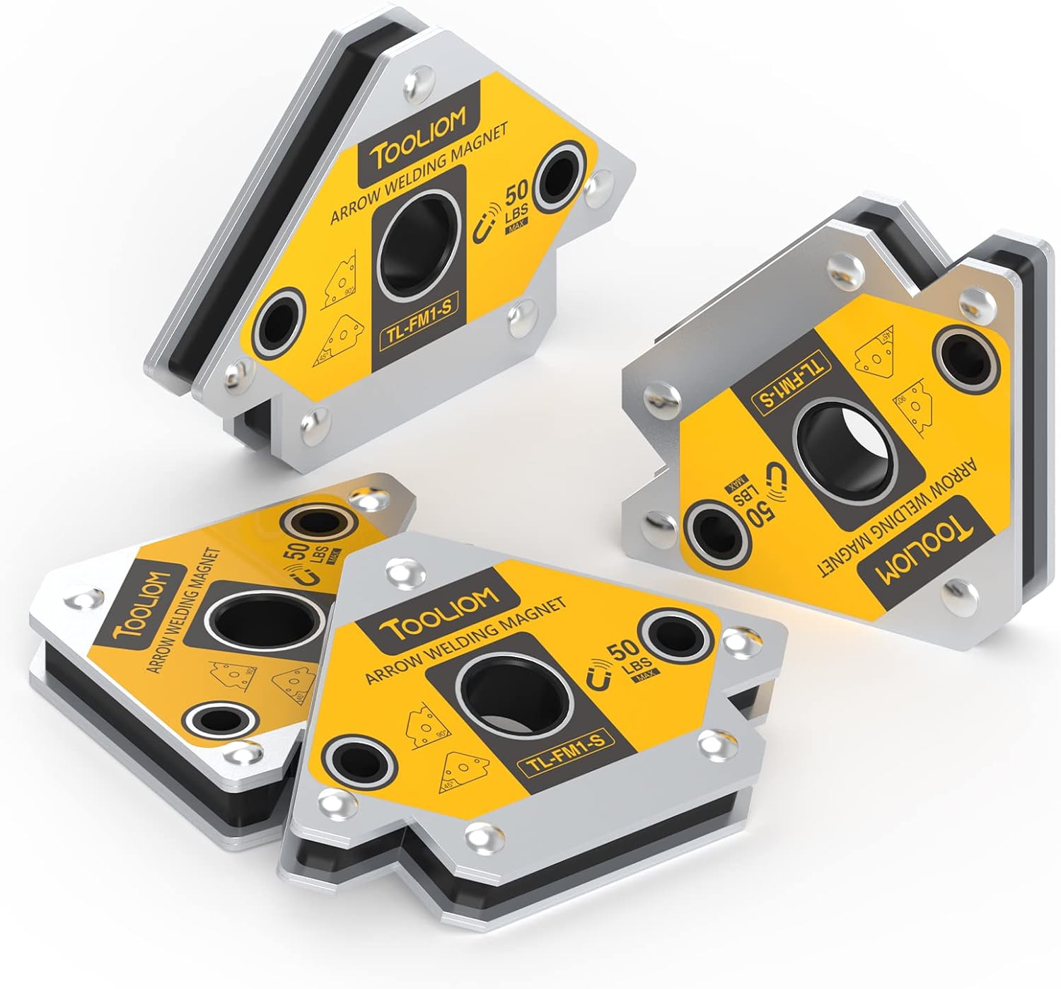 Thumbnail 5 de TOOLIOM Welding Magnets 4-Piece Set