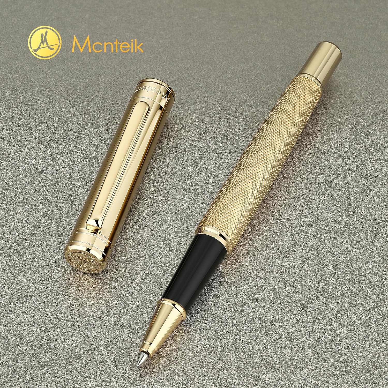 Detalle de MCNTEIK Rollerball Pen 24K Gold Finish