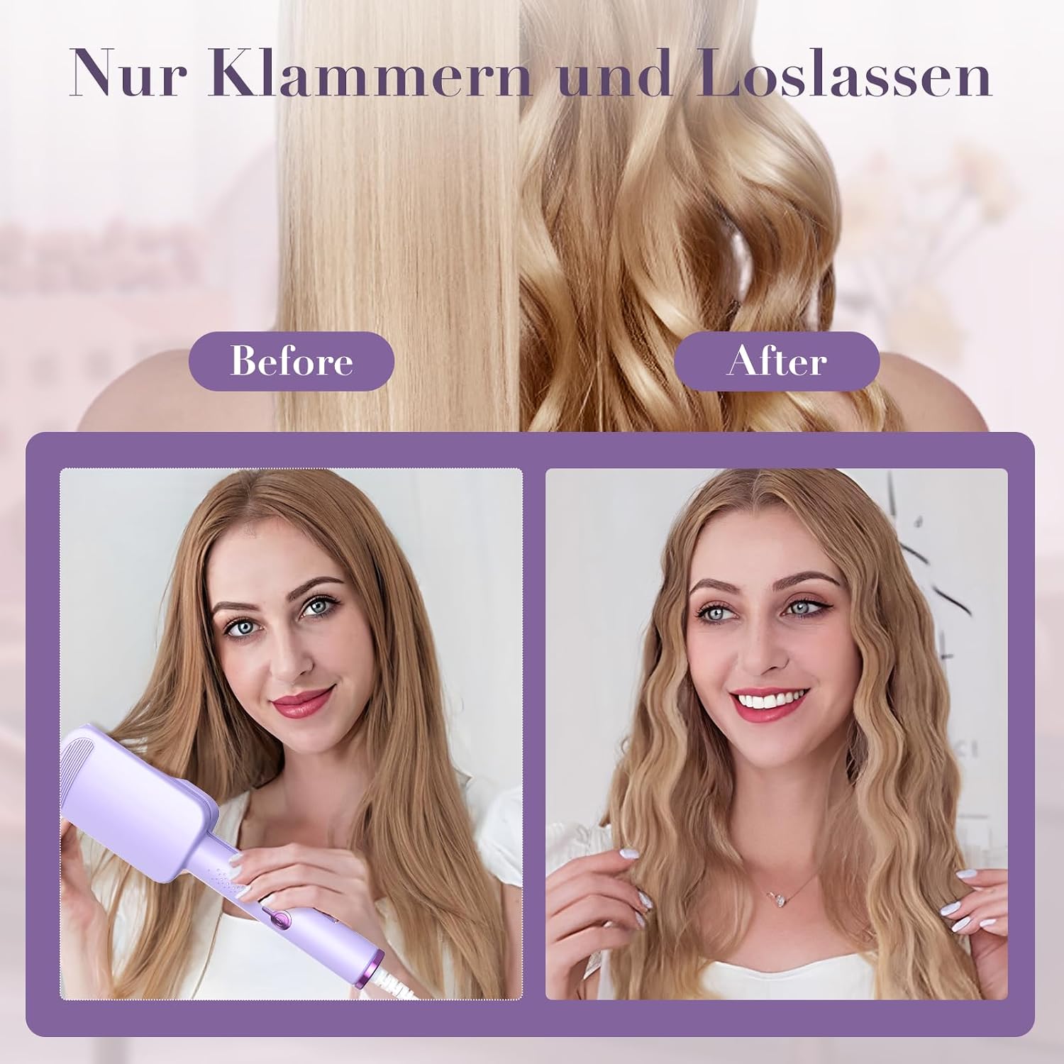 Thumbnail 4 de AISEELY 32 mm Welleneisen für Beach Waves 💇♀