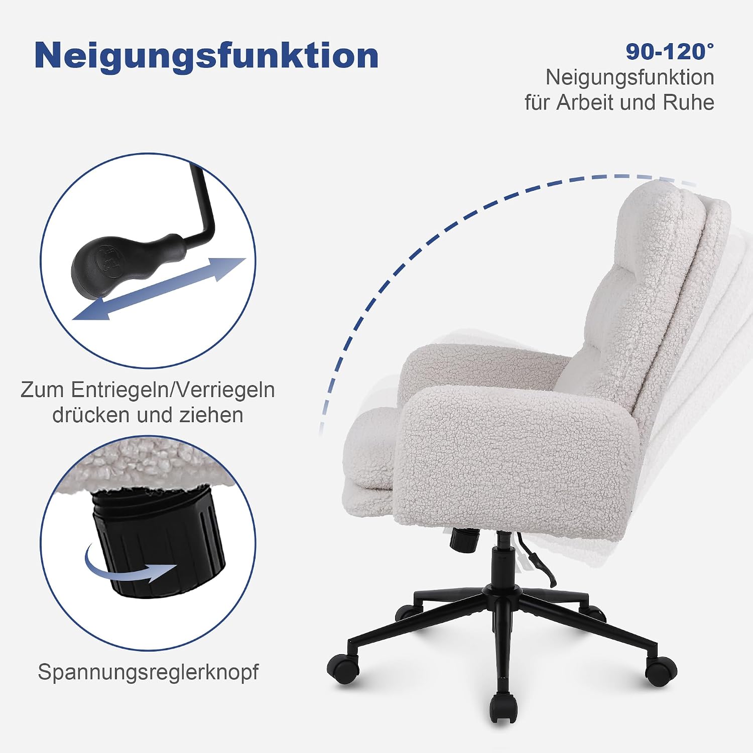 Detalle 2 de Youhauchair Schreibtischstuhl 46–56 cm