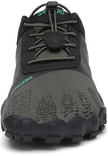 Thumbnail 2 de SAGUARO Zapatillas Minimalistas de Trail Running para Hombre/Mujer, Ligeras y Transpirables – Verde 44 EU