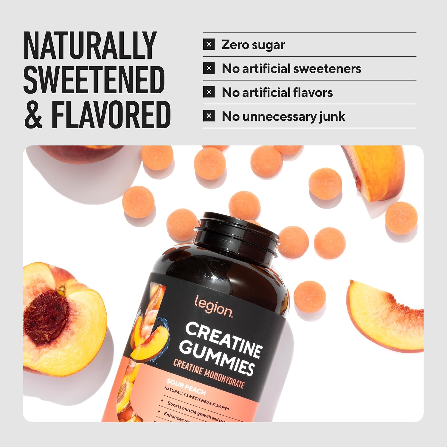 Detalle 2 de Legion Creatine Gummies, Raspberry Lemonade, 5g Creatine Monohydrate