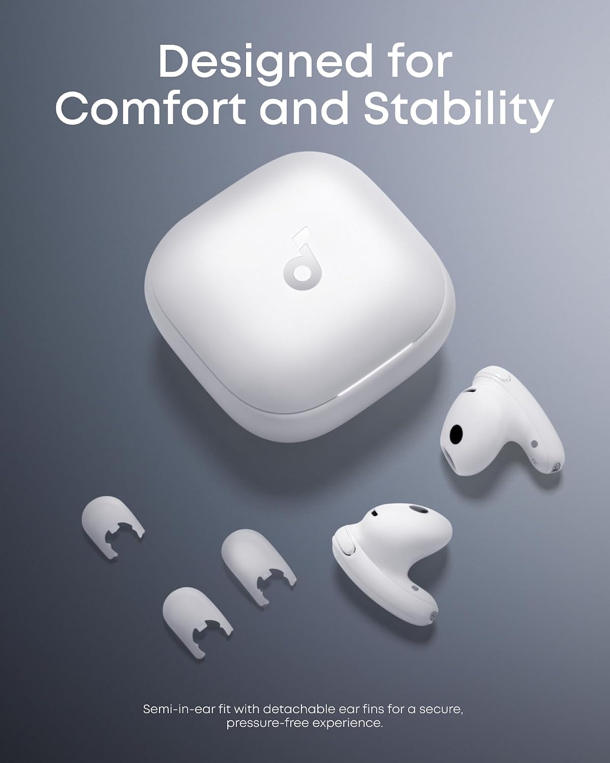 Detalle 2 de soundcore by Anker Liberty Buds D1200 Wireless Earbuds with Adaptive ANC and Translation