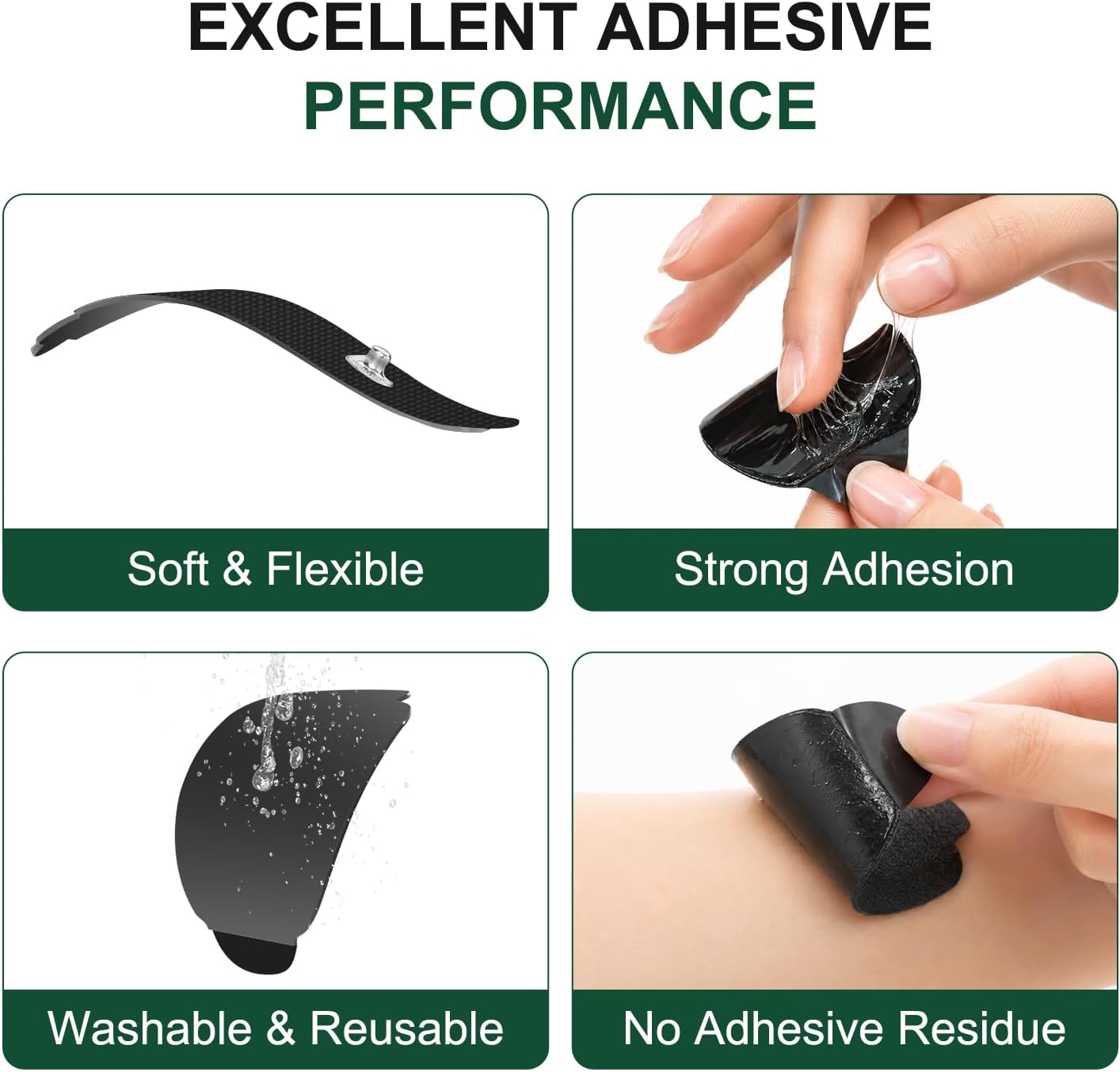 Thumbnail 6 de Belifu Reusable TENS Electrode Pads, Pre-Gelled, Latex-Free, 3.5 mm Snap