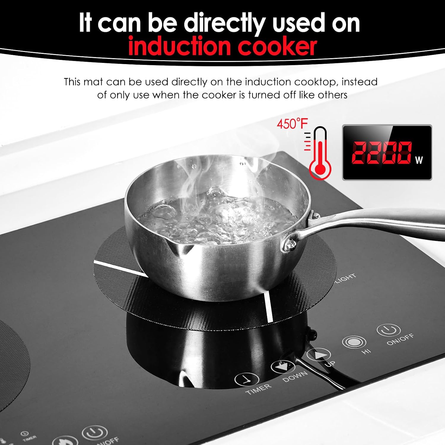 Thumbnail 6 de Induction Cooktop Protector Mat Silicone