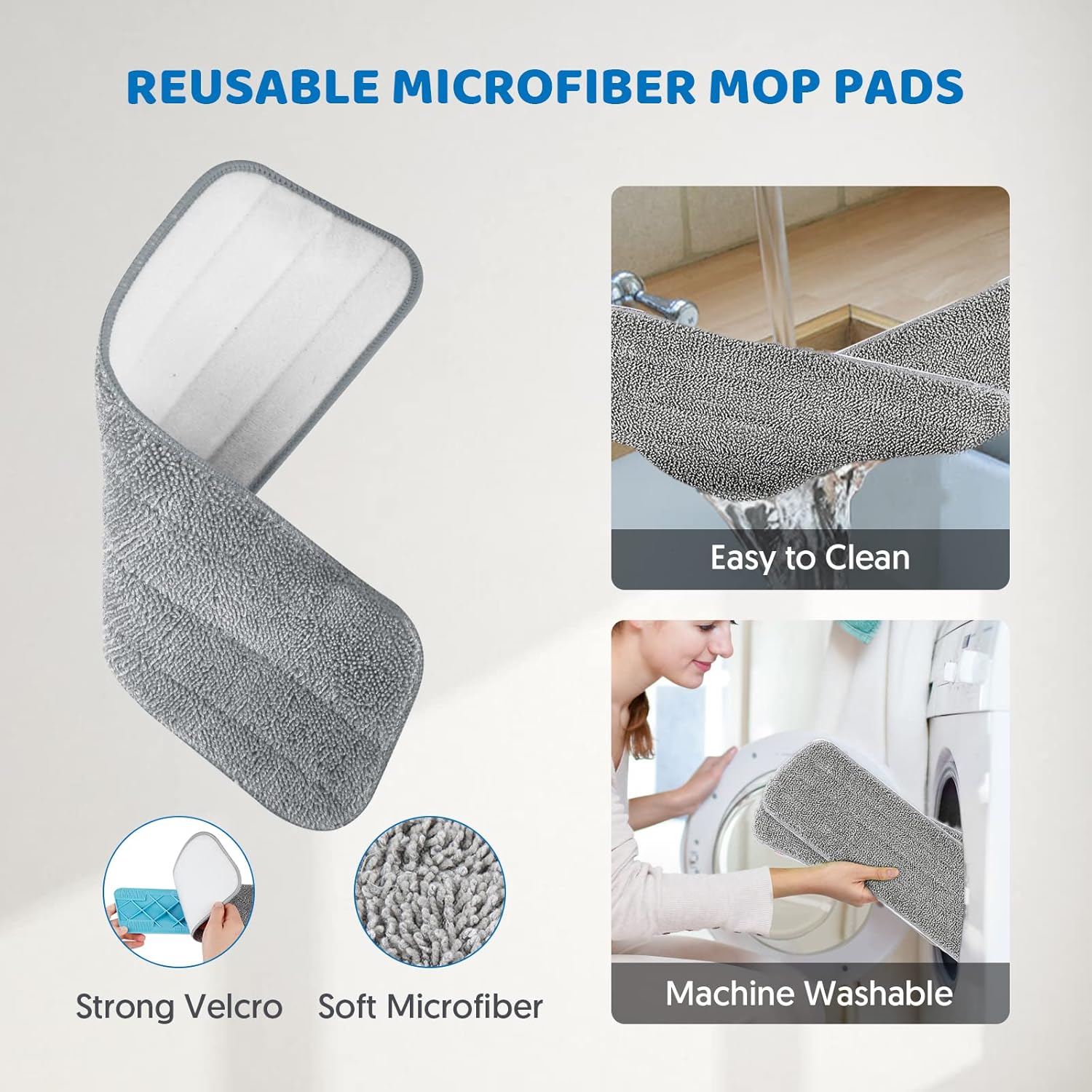 Thumbnail 2 de MEXERRIS Microfibre Spray Mop with 4 Pads 🧹
