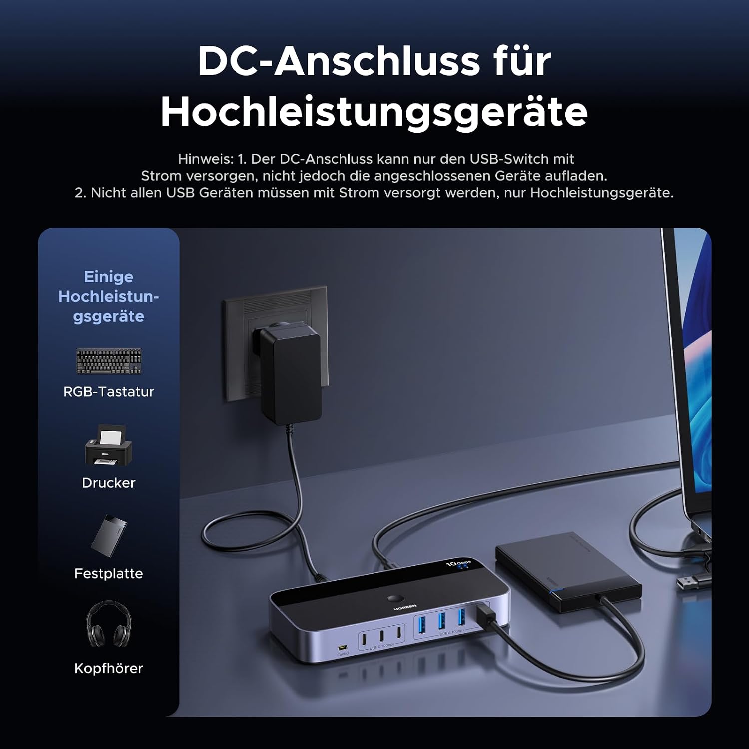 Thumbnail 5 de UGREEN 10Gbps USB Switch ⌨