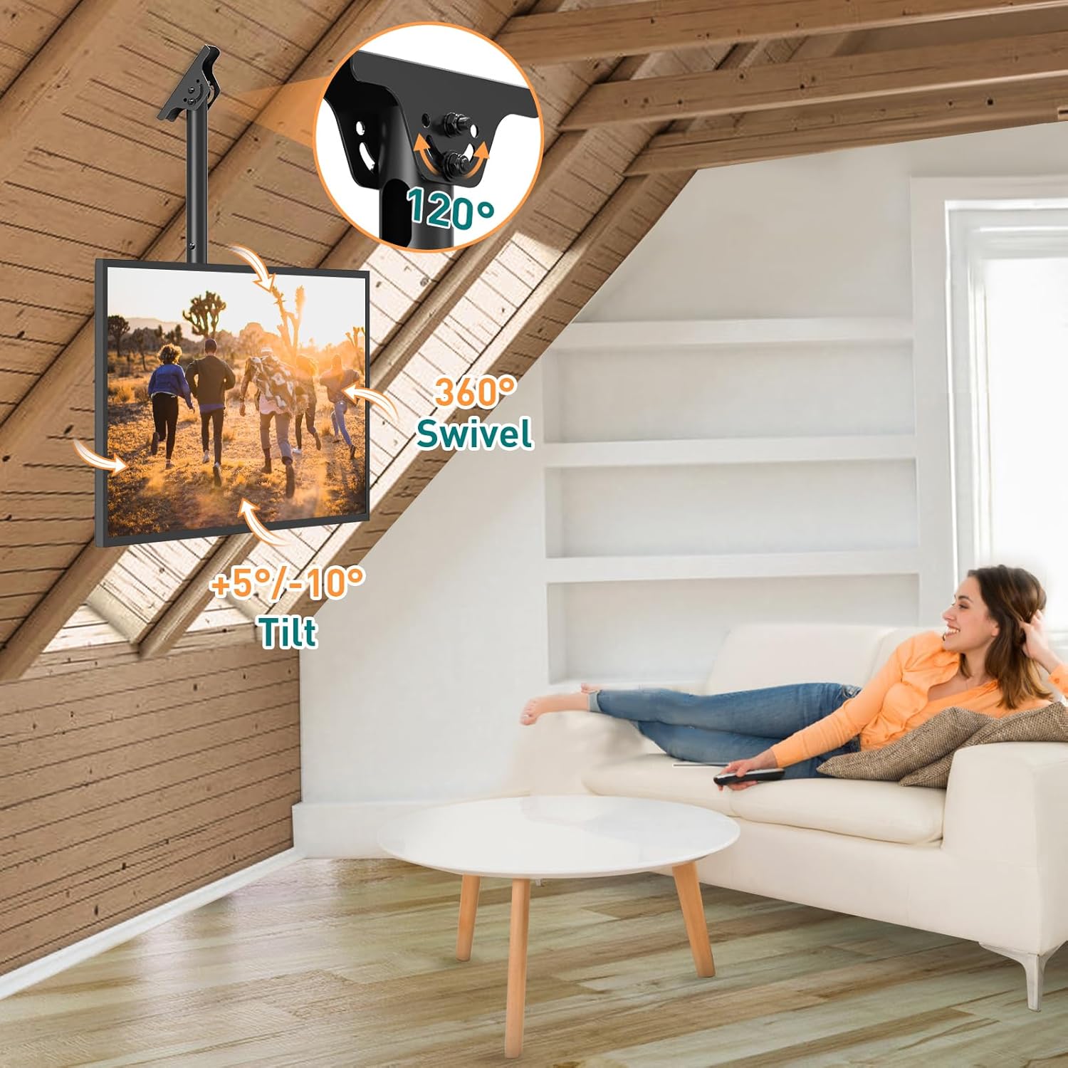 Thumbnail 1 de ELIVED Supporto da parete TV EV3015-UK per TV 24–65" con regolazioni (VESA 100x100–400x400)