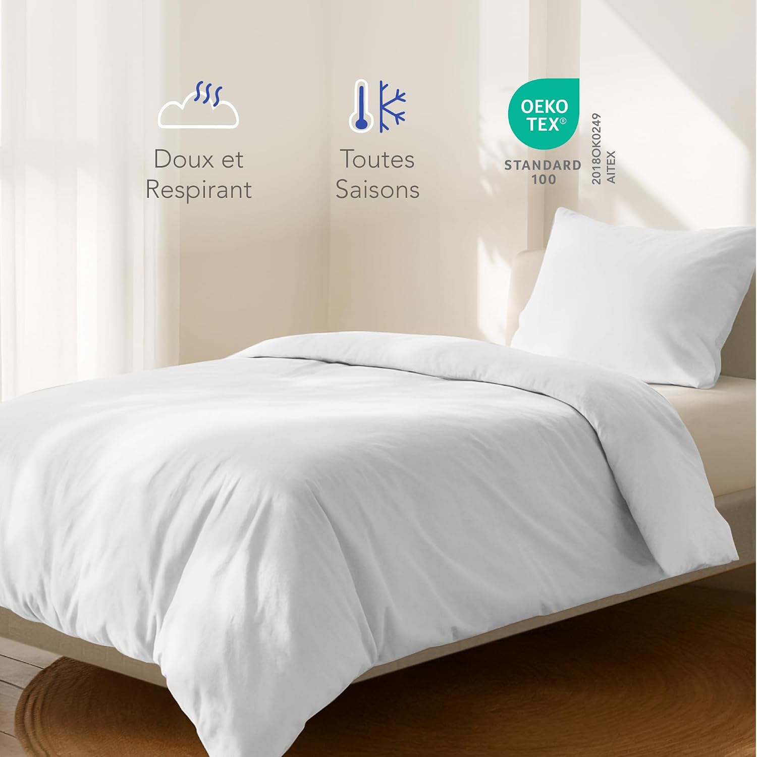 Detalle 2 de Dreamzie housse de couette satin 135x200