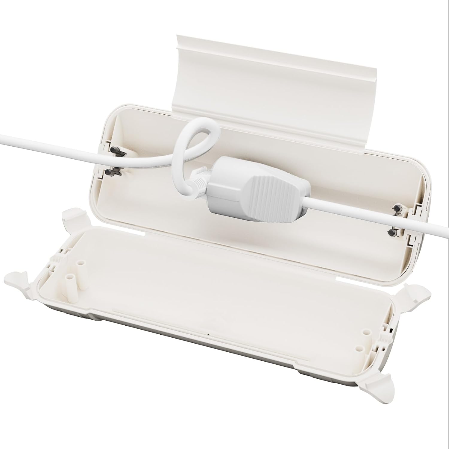 Detalle de Restmo DE-O-ECC-1-WH1 kabeldoos IP44 voor buiten, 29 x 11 x 7,5 cm, wit