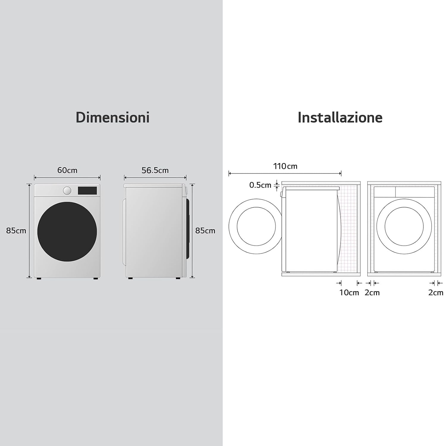 Detalle de LG AI DD F4R3011NSWB Lavatrice 11 kg con AI Wash e vapore: efficienza elevata e cura del bucato